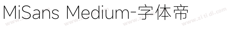 MiSans Medium字体转换